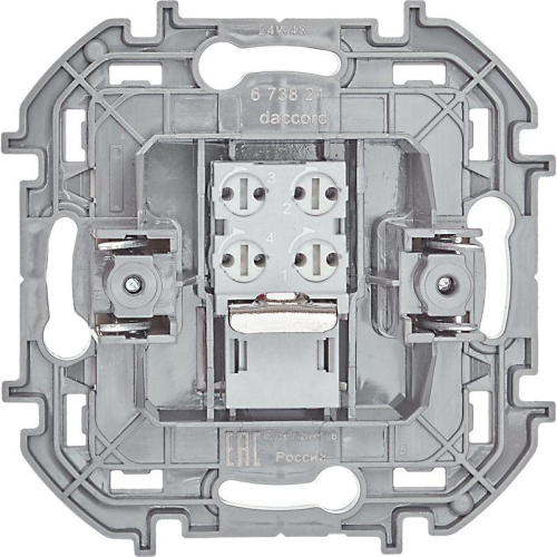 Розетка телефонная Inspiria RJ11 механизм сл. кость IEK 673821 фото 4