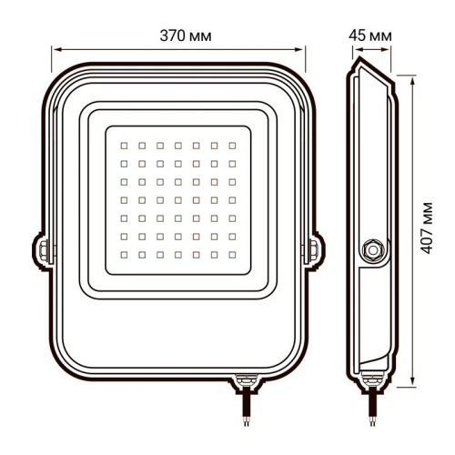 Прожектор светодиодный PFL-V 400Вт 6500К IP65 ДО Pro JazzWay 5045026 фото 6