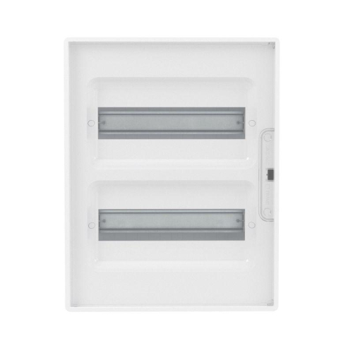 Щиток настенный 24мод. FRAME с прозр. дверцей с 4 шинами PEN (2шт на 8 отверст. и 2шт на 6 отверст.) бел. DKC F24W1WT фото 2