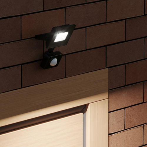 Прожектор светодиодный Elementary 10Вт 6500К IP65 950лм 175-265В ДО с датчиком движения черн. GAUSS 628511310 фото 2