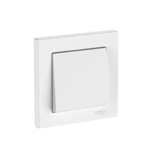 Выключатель 1-кл. AtlasDesign (сх. 1) 10AX быстрозажим. клем. в сборе бел. SE ATN000112S