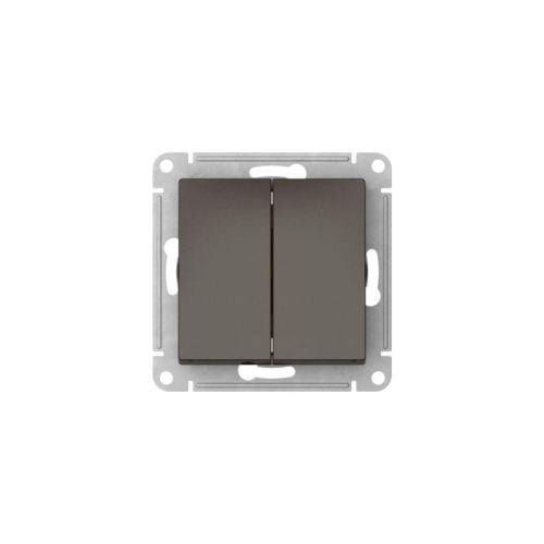 Переключатель 2-кл. AtlasDesign (сх. 6/2) 10AX быстрозажим. клем. механизм мокко SE ATN000665S фото 4
