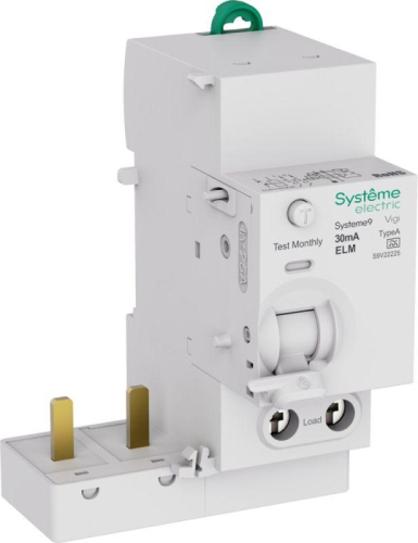 Блок дифференциального тока 2п 25А 30мА тип A Systeme9 230В SE S9V22225