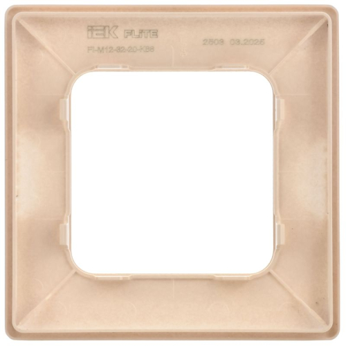 Рамка 1-м СП FLITE РУ-1-К-ФлЛ льняной IEK FI-M12-32-20-K88 фото 4