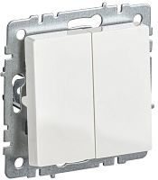 Выключатель 2-кл. Brite 10А ВС10-2-0-БрБ механизм бел. IEK BR-V20-0-10-K01-PRO