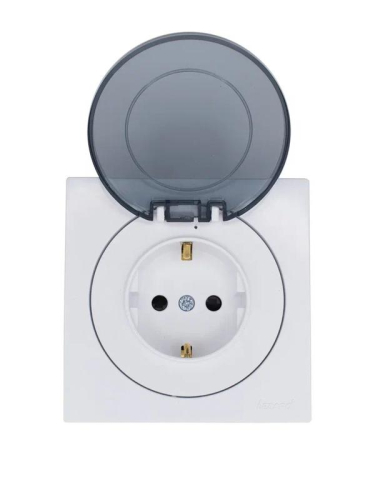 Розетка 1-м СП OSEN с заземл. с крышкой ПБТ бел. LEZARD 743-0288-123B фото 4 Розетка 1-м СП OSEN с заземл. с крышкой ПБТ бел. LEZARD 743-0288-123B фото 4