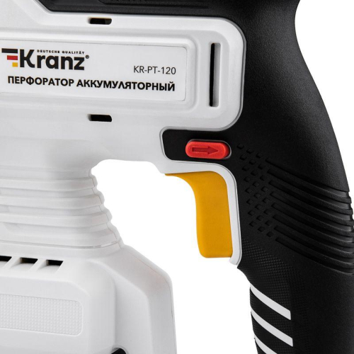 Перфоратор аккумуляторный SDS-plus 2.2Дж 1х4А.ч в кейсе Kranz KR-PT-120 фото 3