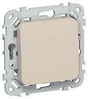 Выключатель проходной 1-кл. СП FLITE ВС61-1-0-ФлЛ 10А механизм льняной IEK FI-V12-0-10-1-K88