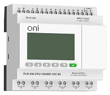 Модуль ЦПУ ПЛК 430 6 DI 6 UI (0-10В/DI) 6 RO 24В DC с экраном ONI PLR-430-CPU-12U06R-1DC-00