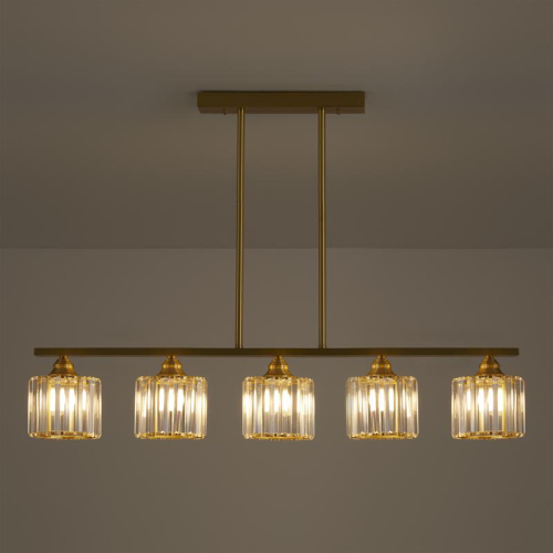 Люстра Ferrera 200Вт E27х5 IP20 Freya FR5474PL-05G фото 9
