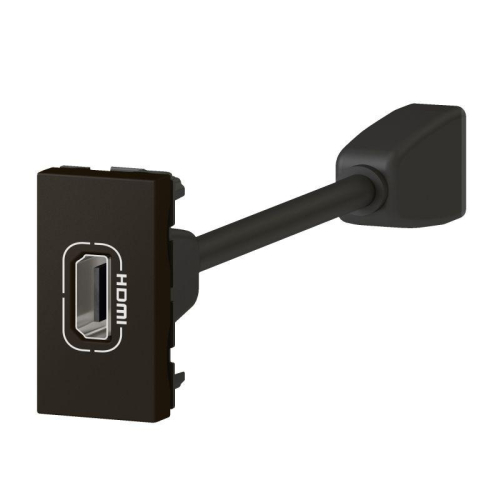 Розетка 1мод. HDMI Mosaic со шнуром черн. Leg 079478L фото 2