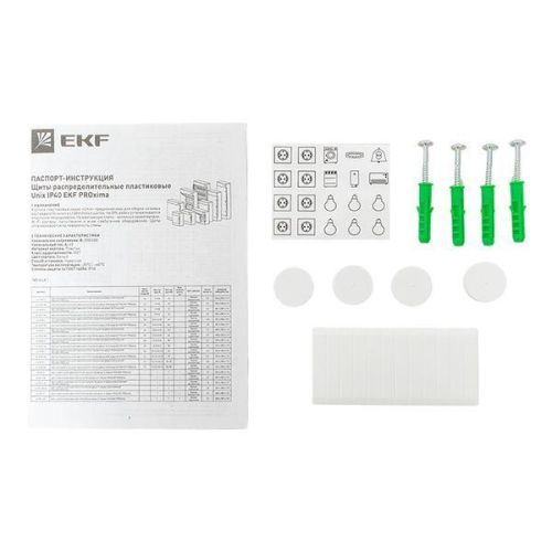 Щит слаботочный навесной Unix 2 габарит IP41 бел. дверь увеличенный PROxima EKF ux-2m-nw-xl фото 4