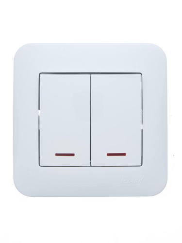 Выключатель 2-кл. 1п СП ASTI 10А IP20 с подсветкой в сборе бел. LEZARD 7081-0202-112 Выключатель 2-кл. 1п СП ASTI 10А IP20 с подсветкой в сборе бел. LEZARD 7081-0202-112