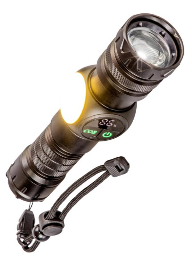 Фонарь аккумуляторный ручной 10Вт LaserLED Li-ion 26650 3000мА.ч с магнитом алюм. КОСМОС KOC812Lit фото 3 Фонарь аккумуляторный ручной 10Вт LaserLED Li-ion 26650 3000мА.ч с магнитом алюм. КОСМОС KOC812Lit фото 3