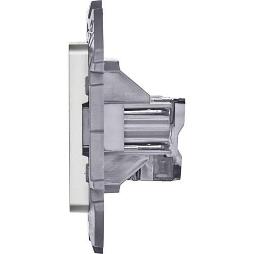 Розетка компьютерная Inspiria RJ45 кат.5E UTP алюм. IEK 673827 фото 6