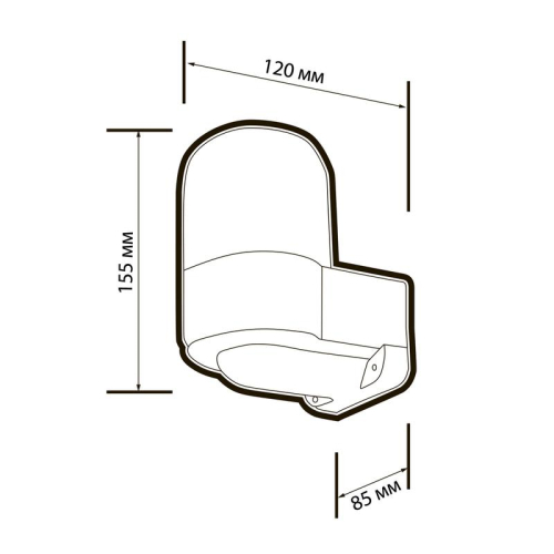 Светильник PWL 155085 SAUNA WHITE E27 IP54 230В термостойкий для саун бел. JazzWay 5061873 фото 10