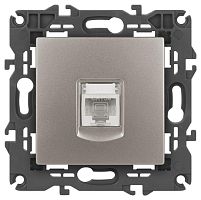 Розетка ЭРА Elegance 14-3107-16 RJ45 титан Эра Б0065764