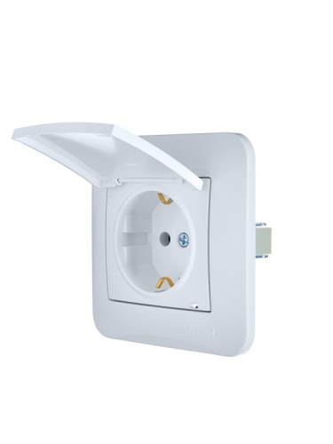 Розетка 1-м СП ASTI 16А IP20 с заземл. с крышкой термопласт в сборе бел. LEZARD 7081-0202-123В фото 3 Розетка 1-м СП ASTI 16А IP20 с заземл. с крышкой термопласт в сборе бел. LEZARD 7081-0202-123В фото 3