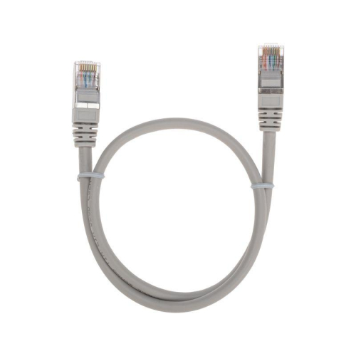 Патч-корд F/UTP кат.5e RJ45-RJ45 26AWG LSZH 0.5м сер. Rexant 02-0110-05