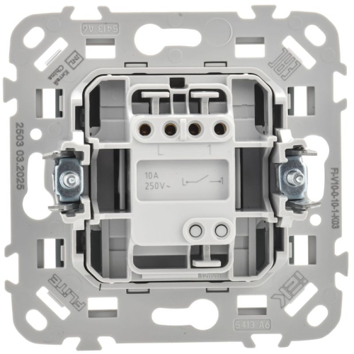 Выключатель 1-кл. СП FLITE ВС11-1-0-ФлС 10А механизм сер. IEK FI-V10-0-10-1-K03 фото 3