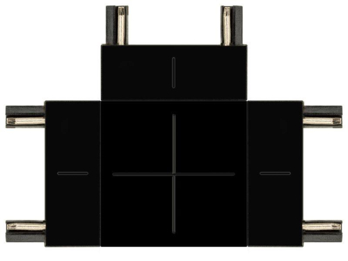 Коннектор Т-образный TRM-S5-CT BK для тонкого магнитного шинопровода черн. Эра Б0059032