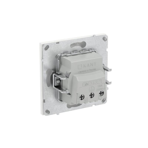 Розетка силовая KANT 2P+E без шторки бел. магнолия DKC 7000033 фото 7 Розетка силовая KANT 2P+E без шторки бел. магнолия DKC 7000033 фото 7