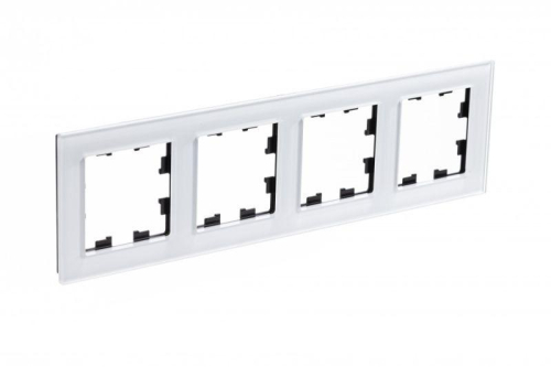 Рамка 4-м AtlasDesign Nature стекло бел. SE ATN320104 Рамка 4-м AtlasDesign Nature стекло бел. SE ATN320104