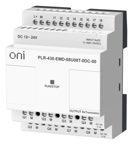Модуль расширения входов выходов ПЛК 430 4 DI 4 UI (0-10В/DI) 8 TO 24В DC ONI PLR-430-EMD-08U08T-0DC-00 фото 7