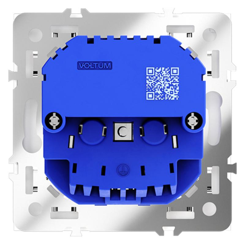 Розетка 1-м СП S70 16А с USB A+A с заземл. защ. шторки механизм бел. матов. Voltum VLS040402 фото 5