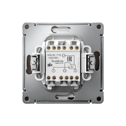 Переключатель перекрестный ArtGallery 10AX быстрозажим. клем. механизм мокко SE GAL000671S фото 4 Переключатель перекрестный ArtGallery 10AX быстрозажим. клем. механизм мокко SE GAL000671S фото 4