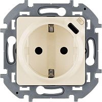 Розетка 1-м СП Inspiria 16А IP20 250В 2P+E немецк. стандарт с заряд. устройством USB тип C 1.5А 5В механизм сл. кость IEK 673771