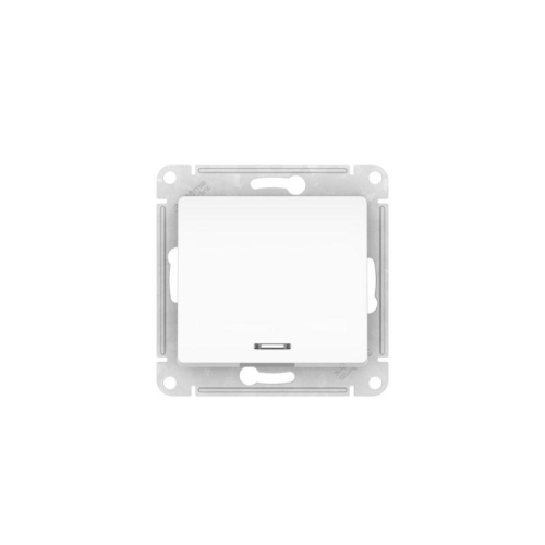 Выключатель 1-кл. Glossa (сх. 1а) 10AX с подсветкой быстрозажим. клем. механизм бел. SE GSL000113S фото 2