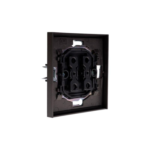 Выключатель проходной (переключатель) 1-кл. СП STRONG MIELE 10А графит Kranz KR-78-0708-6 фото 6