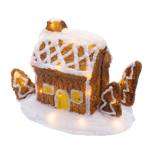 Фигура светодиодная акриловая "Пряничный домик" 26х15.5х20см 30LED 3хАА (не в комплекте) Neon-Night 513-324 Фигура светодиодная акриловая "Пряничный домик" 26х15.5х20см 30LED 3хАА (не в комплекте) Neon-Night 513-324