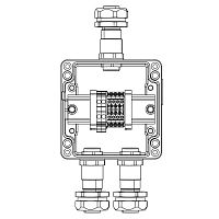 Коробка клеммная взрывозащ. TBE-A-12-(2xCBC.2-2xCBC.2(i)-2xTEO.2)-2xKAEPM2MHK-20(A)-1xKAEPM2MHK-20(C)1Ex e IIC Т5Gb / Ex tb IIIC T95град.C Db IP66 алюм. DKC 1201.121.22.11C