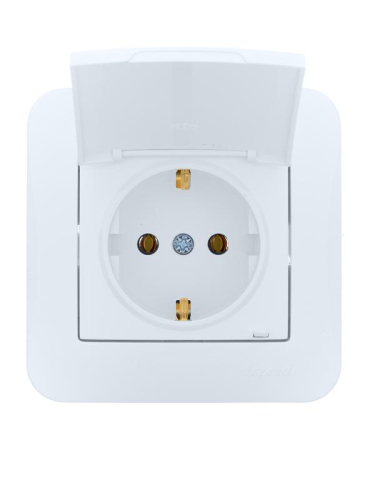 Розетка 1-м СП ASTI 16А IP20 с заземл. с крышкой термопласт в сборе бел. LEZARD 7081-0202-123В фото 4 Розетка 1-м СП ASTI 16А IP20 с заземл. с крышкой термопласт в сборе бел. LEZARD 7081-0202-123В фото 4