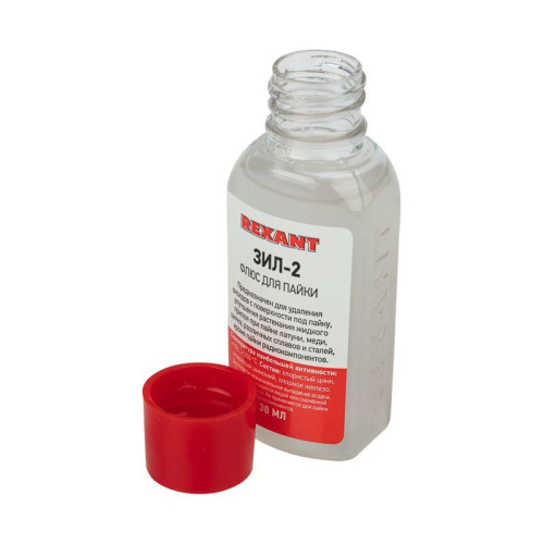 Флюс для пайки ЗИЛ-2 30мл Rexant 09-3630 фото 3 Флюс для пайки ЗИЛ-2 30мл Rexant 09-3630 фото 3