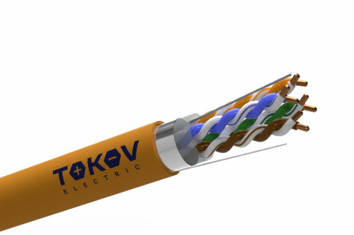 Кабель витая пара F/UTP 4х2х24AWG(0.51мм) кат.5E нг(А)-HF (LSZH) indoor Fluke tested 305м (м) PRO TOKOV ELECTRIC TKP-C06-F42-5E-305-LSZH Кабель витая пара F/UTP 4х2х24AWG(0.51мм) кат.5E нг(А)-HF (LSZH) indoor Fluke tested 305м (м) PRO TOKOV ELECTRIC TKP-C06-F42-5E-305-LSZH