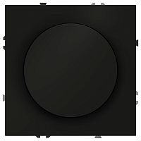 Светорегулятор поворотно-нажимной СП S70 600Вт механизм черн. матов. Voltum VLS070308