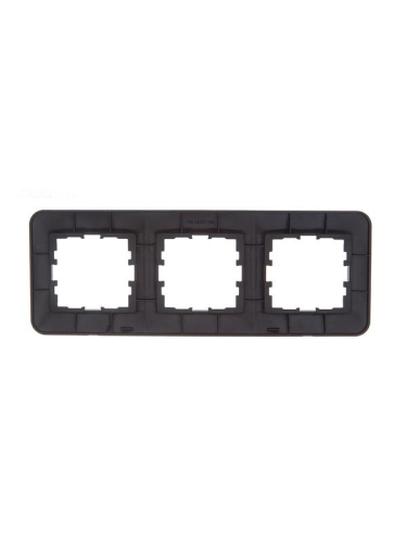 Рамка 3-м ASTI горизонт. черн. бархат LEZARD 7081-4200-148 фото 2