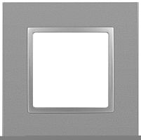 Рамка 1-м Elegance 14-5011-03 Classic алюм. Эра Б0060573