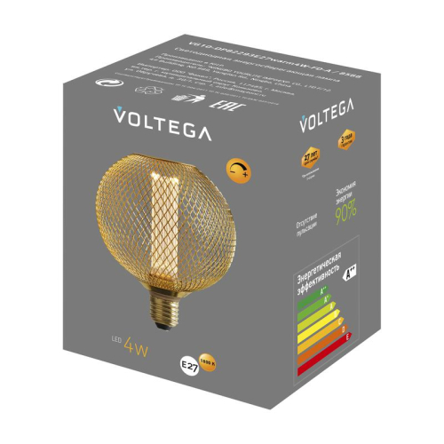 Лампа светодиодная Loft Led DP82293 4Вт 1800К E27 DIM Voltega 8566 фото 7