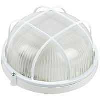 Светильник "Акватермо" НБП 03-100-002 max 100Вт E27 IP54 D240 круг алюм./стекло решетка бел. ЭРА Б0048422