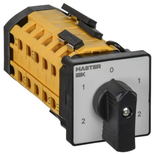 Переключатель кулачковый 10А (сх. 23) стандартная рукоятка IEK MI-CS10-010-023 Переключатель кулачковый 10А (сх. 23) стандартная рукоятка IEK MI-CS10-010-023