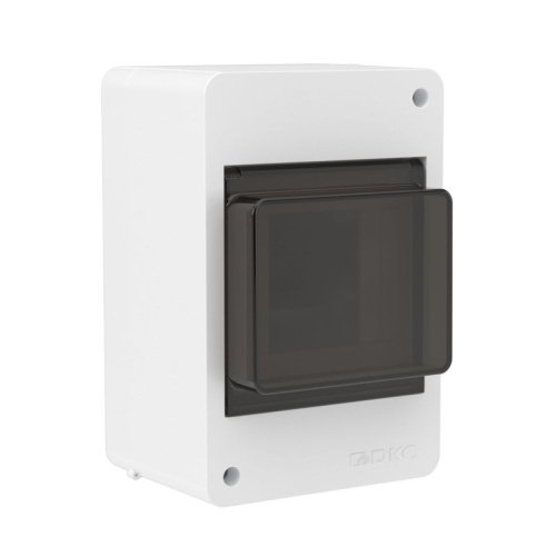Щиток настенный 4мод. с тонированной дверцей бел. DKC F04W0WD Щиток настенный 4мод. с тонированной дверцей бел. DKC F04W0WD