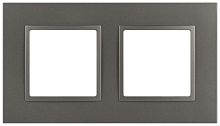 Рамка 2-м Elegance 14-5012-16 Classic для розеток и выключателей титан Эра Б0065825