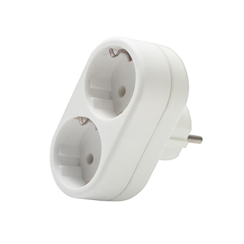 Разветвитель 2-м с заземл. 16А 3500Вт 250В плоский бел. DОМТОК 2653 Разветвитель 2-м с заземл. 16А 3500Вт 250В плоский бел. DОМТОК 2653