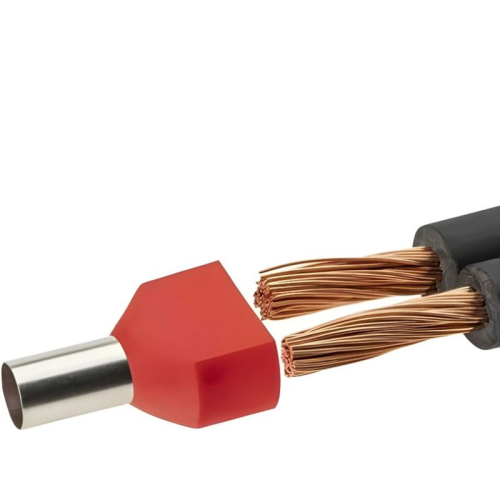 Наконечник-гильза двойная с изолир.фланцем 6кв.мм (НШВИ2) желт. DKC IFD2-6.0-14YW фото 2 Наконечник-гильза двойная с изолир.фланцем 6кв.мм (НШВИ2) желт. DKC IFD2-6.0-14YW фото 2