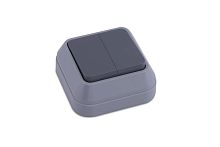 Выключатель 2-кл. ОП IP20 сер. Makel 45003