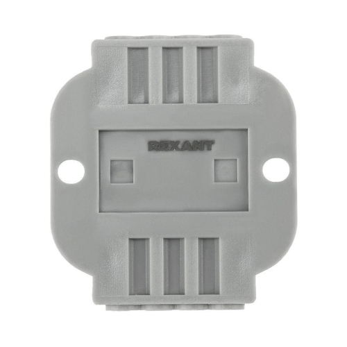 Клемма строительно-монтажная СМК проходная 222-424P 4п 0.08-4кв.мм с монтажной площадкой сер. (уп.25шт) Rexant 07-6264 фото 3